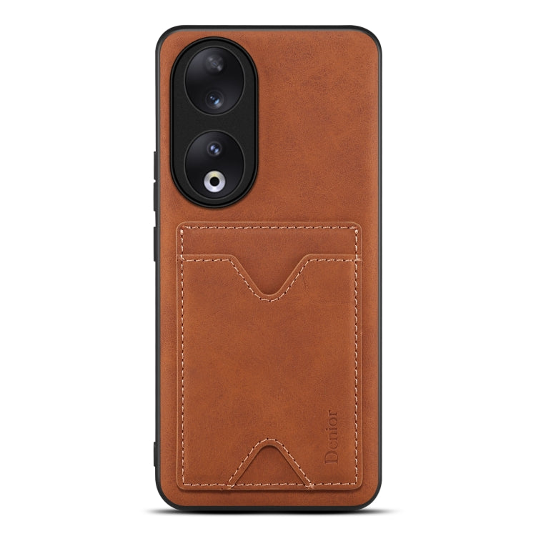 Denior PU Back Cover Card Slot Holder Phone Case, For Honor Magic5 5G, For Honor 90 Pro, For Honor 90, For Honor Magic5 Pro 5G