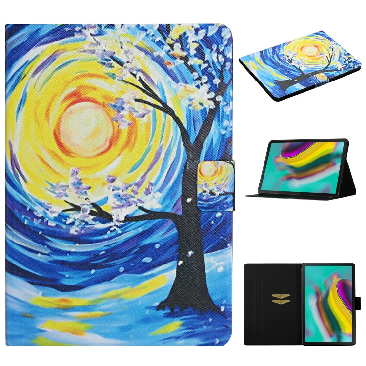 Colored Drawing Pattern Horizontal Flip Leather Case with Holder & Card Slots, For Huawei MediaPad T5, For Lenovo Tab M10 X605F X505, For Samsung Galaxy Tab A 8.0 (2019) T290, For Samsung Galaxy Tab S6 Lite P610