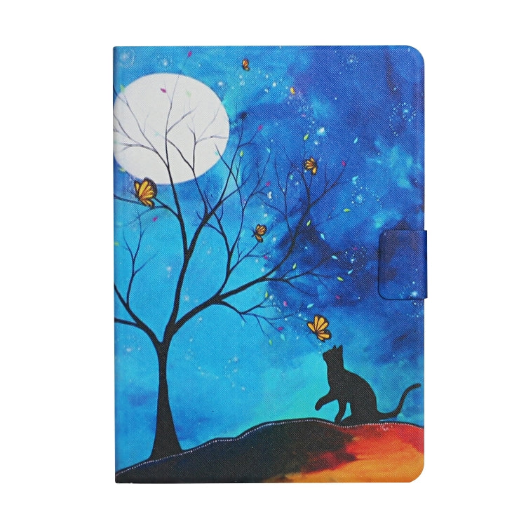 Colored Drawing Pattern Horizontal Flip Leather Case with Holder & Card Slots, For Amazon Kindle Fire HD7 (2019)