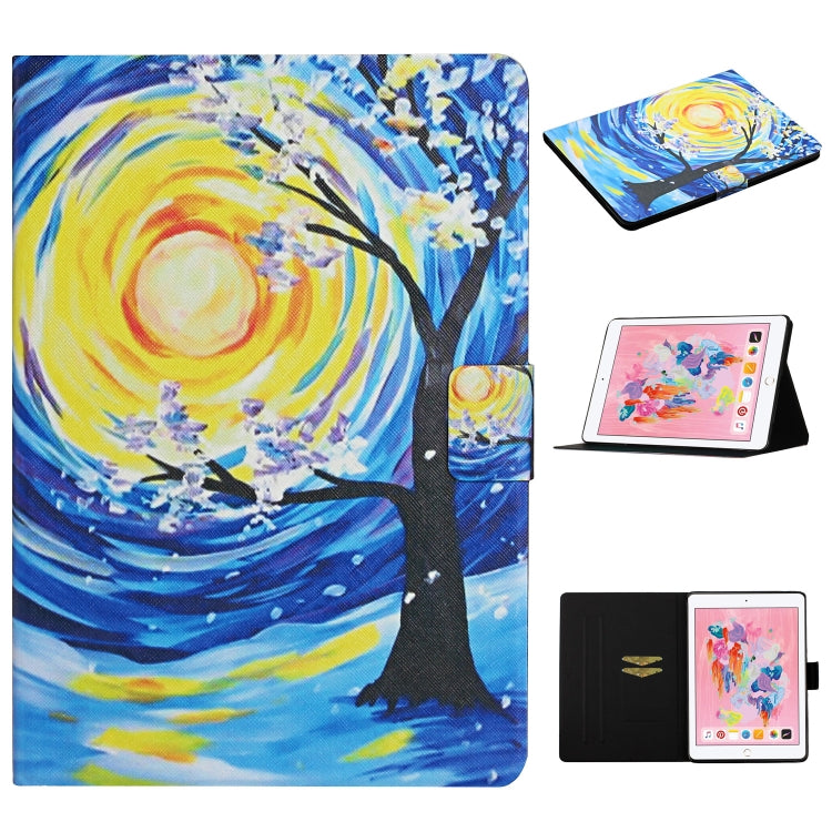 Colored Drawing Pattern Horizontal Flip Leather Case with Holder & Card Slots & Sleep / Wake-up Function, For iPad Pro 10.5, For iPad 11 Pro (2020), For iPad Mini 4 / 3 / 2 / 1, For iPad Mini (2019)