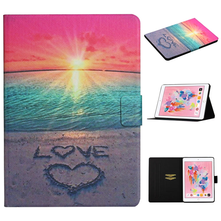 Colored Drawing Pattern Horizontal Flip Leather Case with Holder & Card Slots & Sleep / Wake-up Function, For iPad Pro 10.5, For iPad 11 Pro (2020), For iPad Mini 4 / 3 / 2 / 1, For iPad Mini (2019)