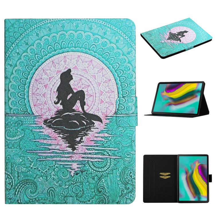 Colored Drawing Pattern Horizontal Flip Leather Case with Holder & Card Slots & Sleep / Wake-up Function, For Samsung Galaxy Tab S5e T720/T725, For Samsung Galaxy Tab S6 T860/T865, For Amazon Kindle Fire HD8 (2020), For Amazon Kindle Fire HD10 (2017)
