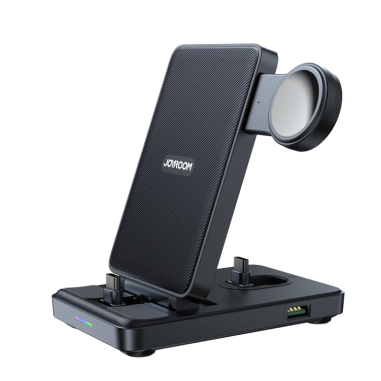 JOYROOM JR-WQS01 4 in 1 Wireless Charging Stand For Type-C Cellphone&Earphone / Samsung Watch Series(Black)