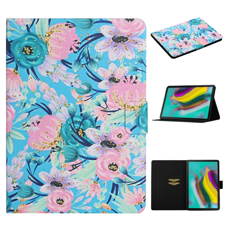 Lederhülle mit Blumenmuster, horizontal aufklappbar, mit Kartenfächern & Halterung, für iPad 5, für iPad 10.2, für iPad Pro 10.5 Zoll, für iPad Pro 11 2020
