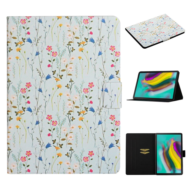 Lederhülle mit Blumenmuster, horizontal aufklappbar, mit Kartenfächern & Halterung, für iPad 5, für iPad 10.2, für iPad Pro 10.5 Zoll, für iPad Pro 11 2020