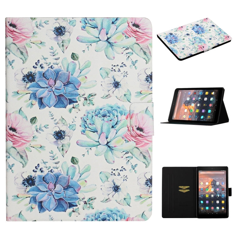 Lederhülle mit Blumenmuster, horizontal aufklappbar, mit Kartenfächern & Halterung, für iPad 5, für iPad 10.2, für iPad Pro 10.5 Zoll, für iPad Pro 11 2020