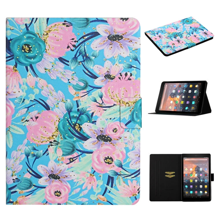 Lederhülle mit Blumenmuster, horizontal aufklappbar, mit Kartenfächern & Halterung, für iPad 5, für iPad 10.2, für iPad Pro 10.5 Zoll, für iPad Pro 11 2020