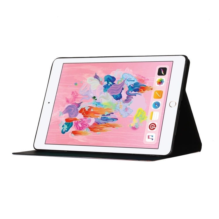 Lederhülle mit Blumenmuster, horizontal aufklappbar, mit Kartenfächern & Halterung, für iPad 5, für iPad 10.2, für iPad Pro 10,5 Zoll, für iPad Pro 11 2020