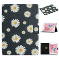 Lederhülle mit Blumenmuster, horizontal aufklappbar, mit Kartenfächern & Halterung, für iPad 5, für iPad 10.2, für iPad Pro 10,5 Zoll, für iPad Pro 11 2020