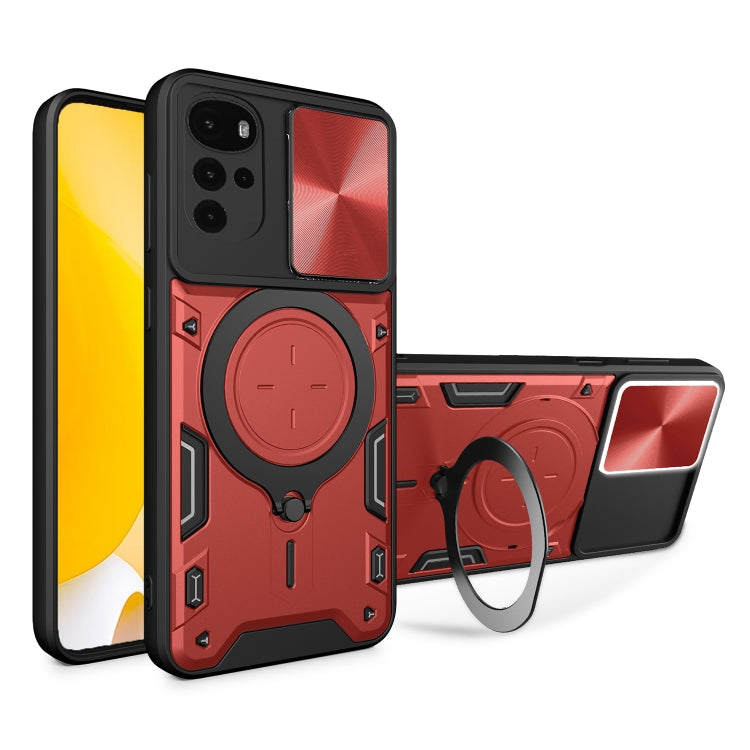 CD Texture Sliding Camshield Magnetic Holder Phone Case, For Motorola Moto G62, For Motorola Edge 30 Ultra, For Motorola Moto G22 / E32, For Motorola Edge 30