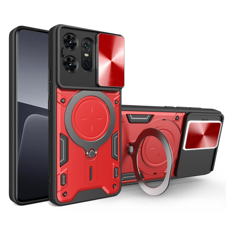 CD Texture Sliding Camshield Magnetic Holder Phone Case, For Motorola Edge 50 Neo, For Motorola Moto G85, For Motorola Edge 50 Pro Global, For Motorola Moto G24 Power