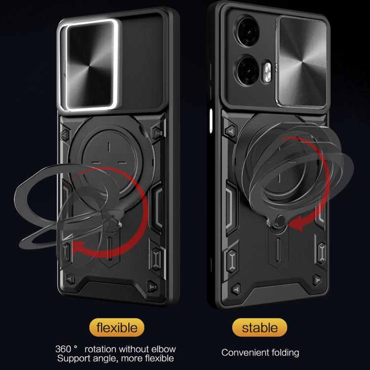 CD Texture Sliding Camshield Magnetic Holder Phone Case, For Motorola Moto E13, For Motorola Moto E22 / E22i, For Motorola Edge 30 Fusion, For Motorola Edge 30 Neo