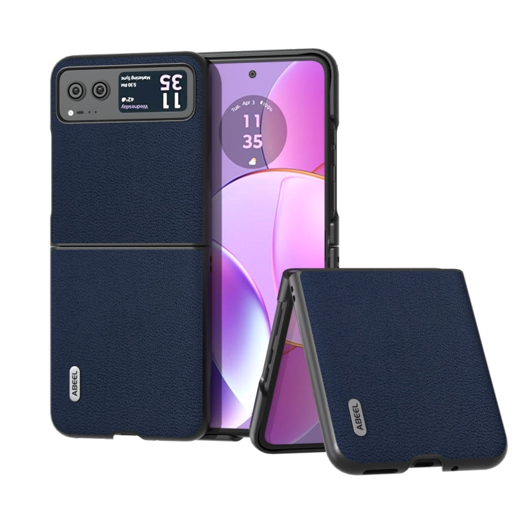 ABEEL Genuine Leather Luolai Series Phone Case, For Motorola Razr 60 Ultra, For Motorola Razr 50 Ultra, For Motorola Razr 50, For Motorola Razr 40, For Motorola Razr 40 Ultra