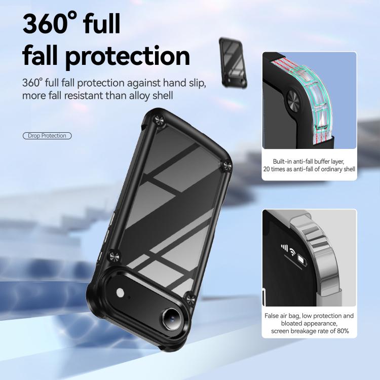 TPU + PC Handyhülle mit Linsenschutz, für iPhone Air, für iPhone 16 Pro Max, für iPhone 16 Pro, für iPhone 16 Plus