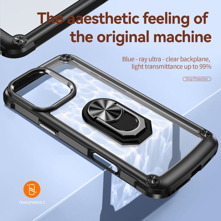 TPU + PC Objektivschutz-Handyhülle mit Ringhalter, für iPhone 16 Pro Max, für iPhone 16 Pro, für iPhone 16 Plus, für iPhone 16