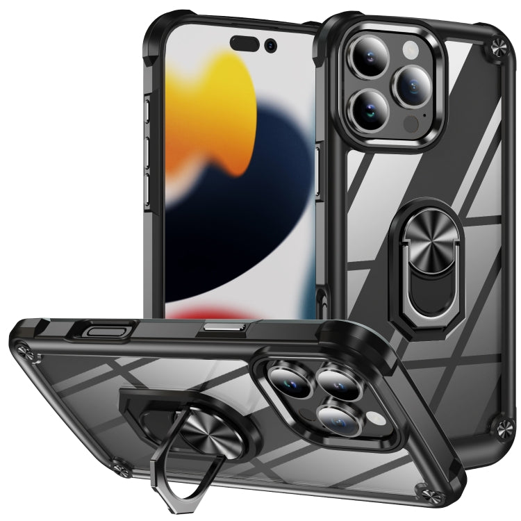 TPU + PC Objektivschutz-Handyhülle mit Ringhalter, für iPhone 16 Pro Max, für iPhone 16 Pro, für iPhone 16 Plus, für iPhone 16