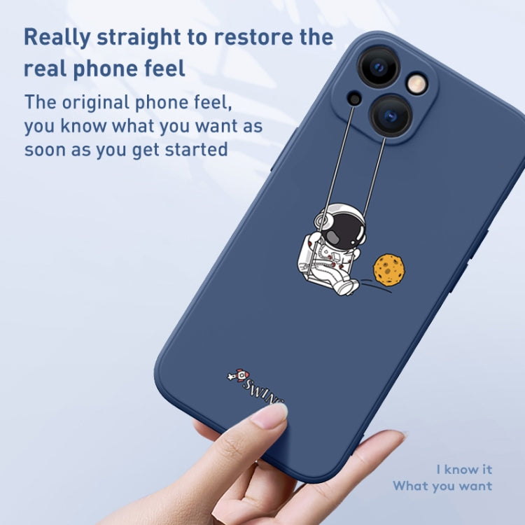 Astronaut Swinging Pattern TPU Phone Case, For iPhone 14 Plus, For iPhone 14, For iPhone 14 Pro, For iPhone 14 Pro Max, For iPhone SE 2022 / SE 2020 / 8 / 7, For iPhone 13 Pro Max, For iPhone 13 Pro, For iPhone 13