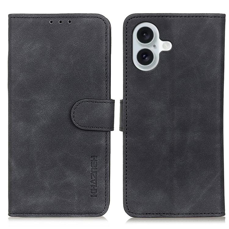 KHAZNEH Retro Texture Leather Phone Case, For iPhone 18 Pro / 17 Pro, For iPhone 18 Pro Max/17 Pro Max, For iPhone 16e / 17e, For iPhone 17, For iPhone Air, For iPhone 16 Pro Max