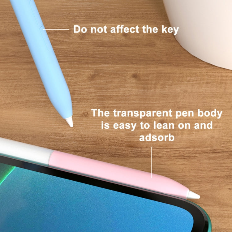 For Xiaomi Stylus Pen 2 Jelly Style Translucent Silicone Protective Pen Case(Black)
