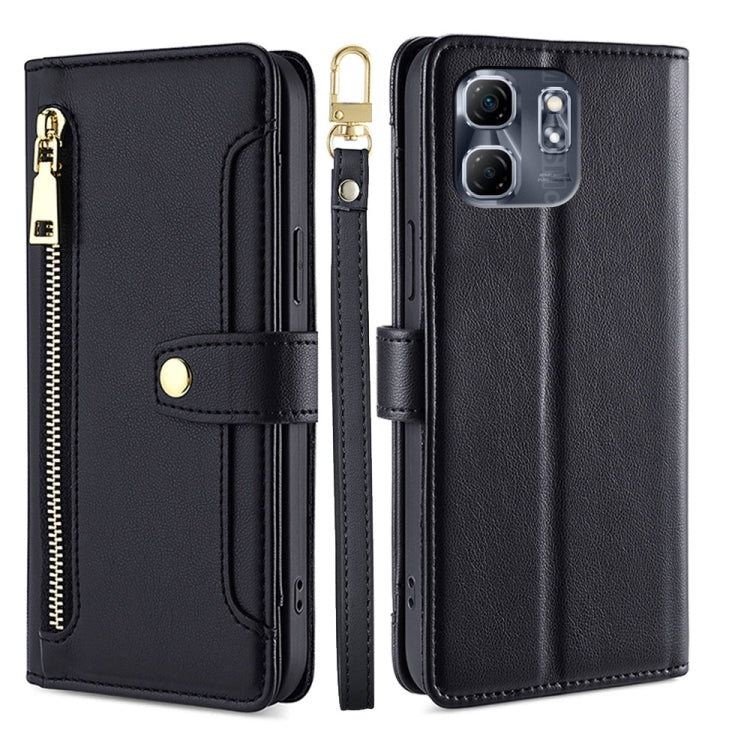 Sheep Texture Cross-body Zipper Wallet Leather Phone Case, For Infinix Note 50x 5G, For Infinix Note 50 Pro+ 5G, For Infinix Note 50 4G, For Infinix Hot 50i 4G