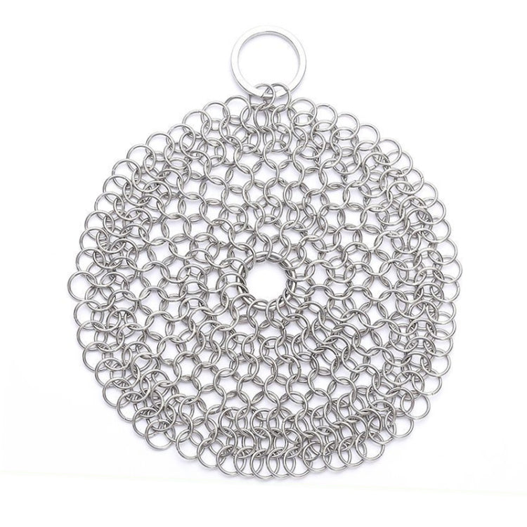 Stainless Steel Pot Scrubber Round Kitchen Cleaning Brush Heavy Duty Cookware Cleaner
