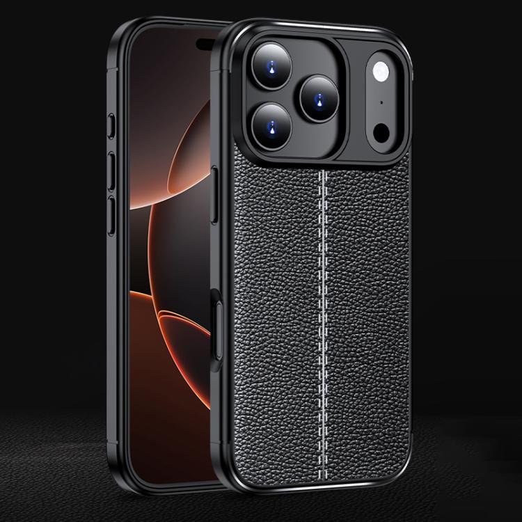 Litchi Texture Shockproof TPU Phone Case, For iPhone 16e / 17e, For iPhone 17 Pro Max, For iPhone 17 Pro, For iPhone 17, For iPhone Air, For iPhone 16 Pro Max, For iPhone 16 Pro, For iPhone 16 Plus, For iPhone 16, For iPhone 15 Pro Max, For iPhone 15 P...