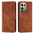 Skin Feel Stripe Pattern Leather Phone Case with Lanyard, For Infinix Note 50 Pro+, For Infinix Note 50 4G / 50 Pro 4G, For Infinix Hot 50 Pro 4G, For Infinix Hot 50i