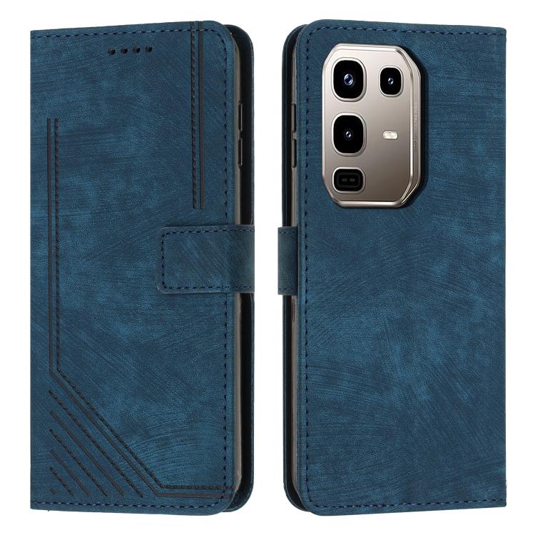 Skin Feel Stripe Pattern Leather Phone Case with Lanyard, For Infinix Smart 10 4G, For Infinix GT 30 Pro, For Infinix Note 50s, For Infinix Note 50x