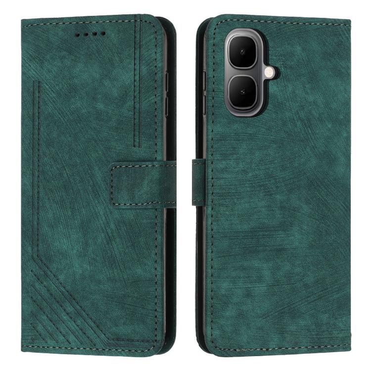 Skin Feel Stripe Pattern Leather Phone Case with Lanyard, For Infinix Smart 10 4G, For Infinix GT 30 Pro, For Infinix Note 50s, For Infinix Note 50x