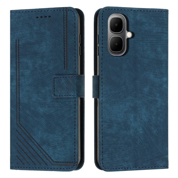 Skin Feel Stripe Pattern Leather Phone Case with Lanyard, For Infinix Smart 10 4G, For Infinix GT 30 Pro, For Infinix Note 50s, For Infinix Note 50x