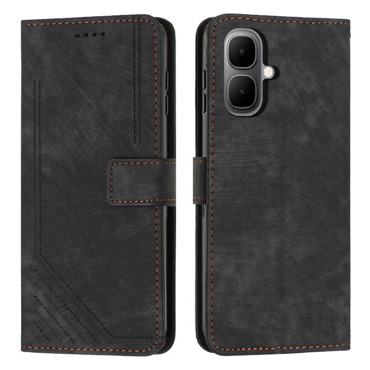 Skin Feel Stripe Pattern Leather Phone Case with Lanyard, For Infinix Smart 10 4G, For Infinix GT 30 Pro, For Infinix Note 50s, For Infinix Note 50x