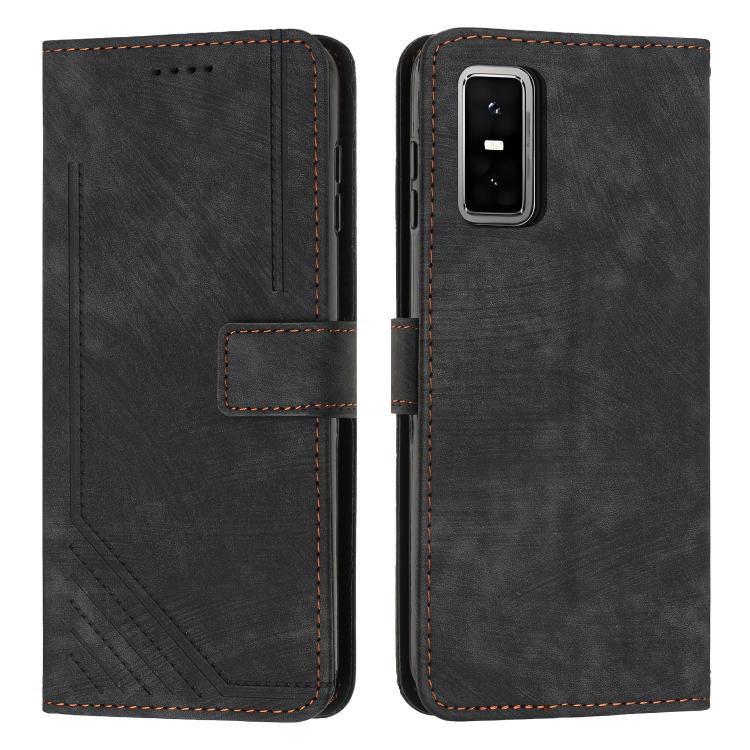 Skin Feel Stripe Pattern Leather Phone Case with Lanyard, For Infinix Smart 10 4G, For Infinix GT 30 Pro, For Infinix Note 50s, For Infinix Note 50x