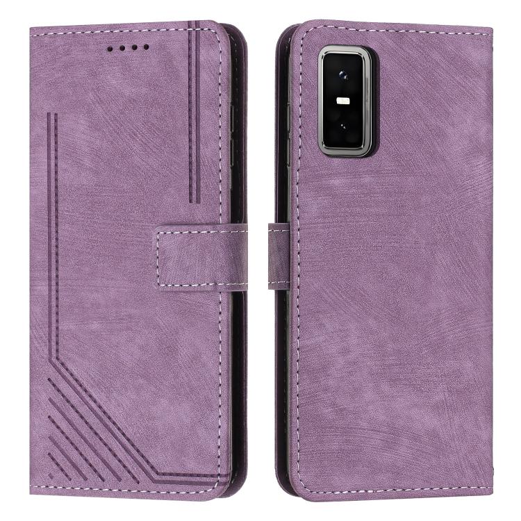 Skin Feel Stripe Pattern Leather Phone Case with Lanyard, For Infinix Smart 10 4G, For Infinix GT 30 Pro, For Infinix Note 50s, For Infinix Note 50x