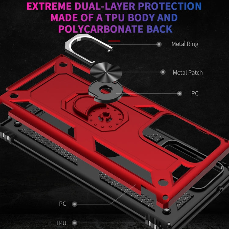 Shockproof TPU + PC Protective Case with 360 Degree Rotating Holder, For Samsung Galaxy Note 20+ 5G