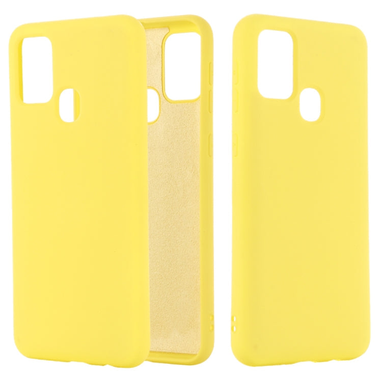 Pure Color Liquid Silicone Shockproof Full Coverage Case, For Samsung Galaxy A21s