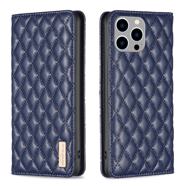 Diamond Lattice Magnetic Leather Flip Phone Case, For iPhone 15 Pro Max, For iPhone 15 Pro, For iPhone 15 Plus, For iPhone 15