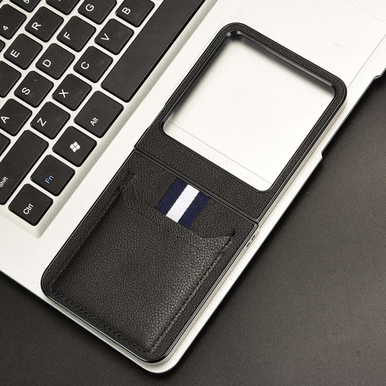 Litchi Texture Card Slots Back Cover Phone Case, For Tecno Phantom V Flip2, For Tecno Phantom V Fold2, For Tecno Phantom V Fold