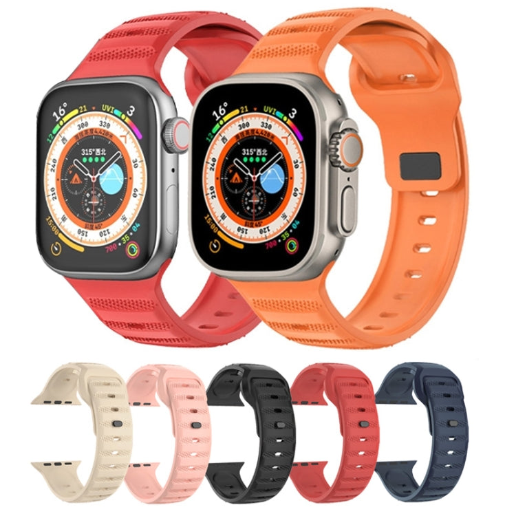 Dot Texture Fluororubber Watch Band, For Apple Watch Ultra 49mm, For Apple Watch SE 2023 44mm, For Apple Watch SE 2023 40mm, For Apple Watch 8 41mm