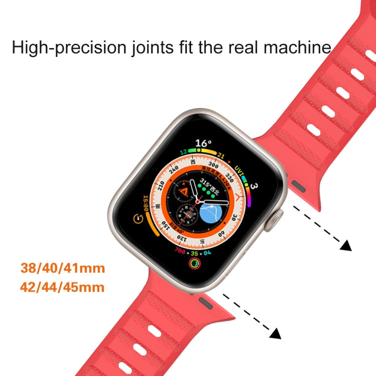 Dot Texture Fluororubber Watch Band, For Apple Watch 3 38mm, For Apple Watch 3 42mm, For Apple Watch 2 42mm, For Apple Watch 2 38mm