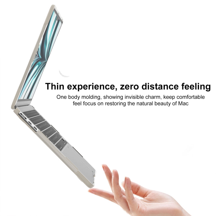 Durchsichtige Laptop-Schutzhülle, für MacBook Air 13,6 Zoll A2681 2022 / M3 2024 A3113 / M4 2025 A3240