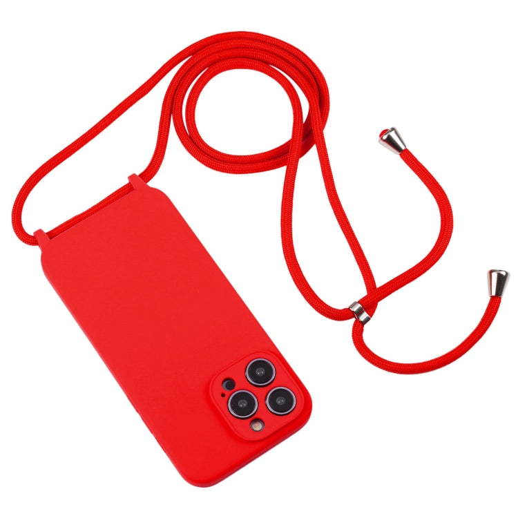 Crossbody Lanyard Liquid Silicone Case, For iPhone 16 Plus