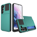Multifunction Armor Slide Card Slot Phone Case, For Samsung Galaxy S21 5G