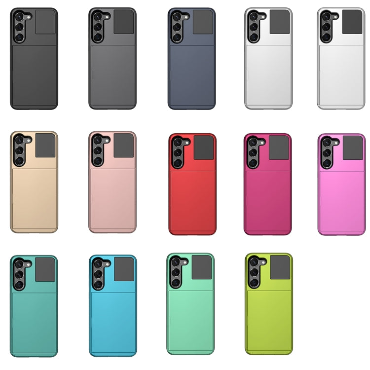 Multifunction Armor Slide Card Slot Phone Case, For Samsung Galaxy S21 5G