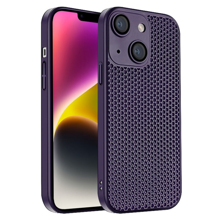 Honeycomb Radiating PC Phone Case, For iPhone 14 Plus, For iPhone 14, For iPhone 14 Pro