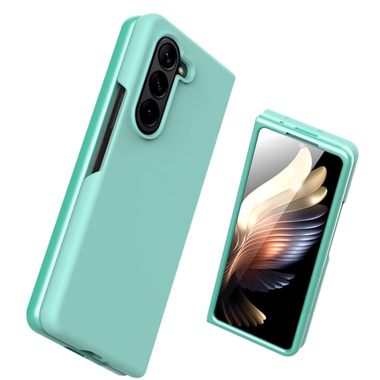 For Samsung Galaxy Z Fold5 Silicone Skin Feel Folding Phone Case(Black)