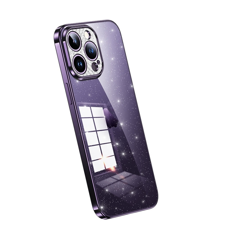 SULADA Electroplated Transparent Glittery TPU Phone Case, For iPhone 15 Pro Max, For iPhone 14 Plus, For iPhone 15 Pro, For iPhone 14, For iPhone 15 Plus, For iPhone 14 Pro