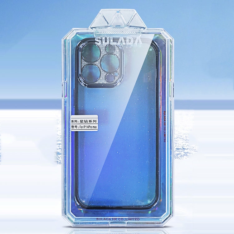 SULADA Electroplated Transparent Glittery TPU Phone Case, For iPhone 15 Pro Max, For iPhone 14 Plus, For iPhone 15 Pro, For iPhone 14, For iPhone 14 Pro, For iPhone 15 Plus