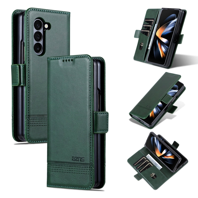 AZNS Magnetic Calf Texture Flip Leather Phone Case, For Samsung Galaxy Z Fold5 5G, For Samsung Galaxy Z Flip5 5G