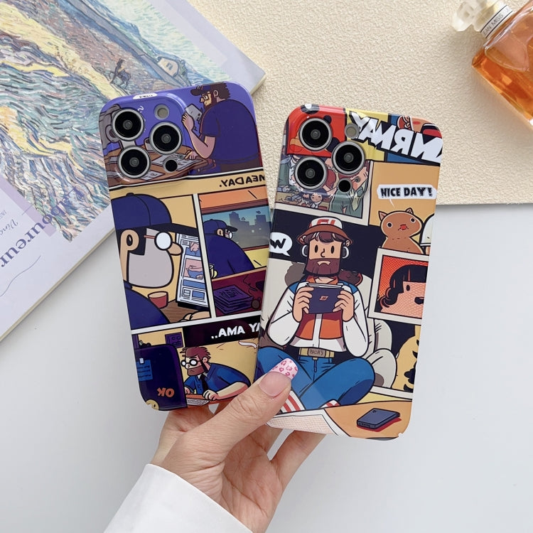 Painted Pattern Precise Hole PC Phone Case, For iPhone 8 Plus / 7 Plus