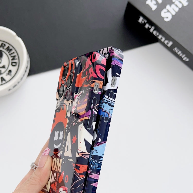 Painted Pattern Precise Hole PC Phone Case, For iPhone XS Max